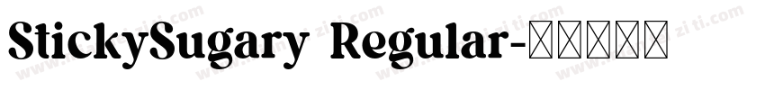 StickySugary Regular字体转换